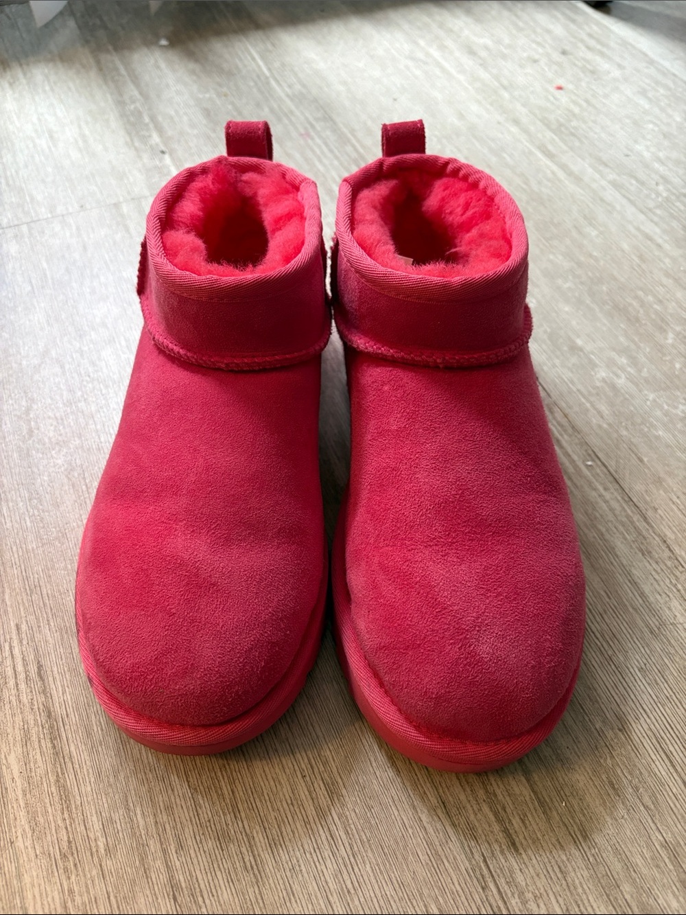 UGG Kids Pink Ankle Boots